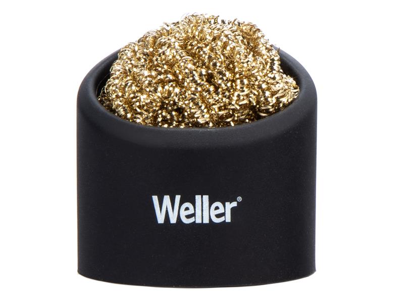 Brass Wire Sponge Cleaner with Holder, Weller