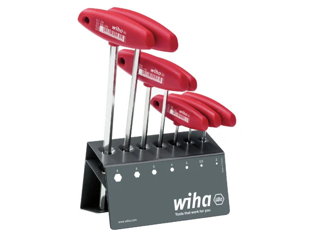 L-key with T-handle Set, 8 Piece, Wiha