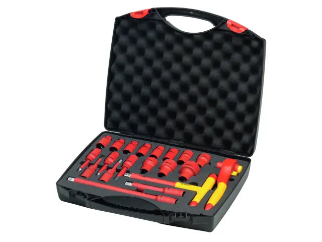 Insulated 1/2in Ratchet Wrench Set, 21 Piece (inc. Case), Wiha