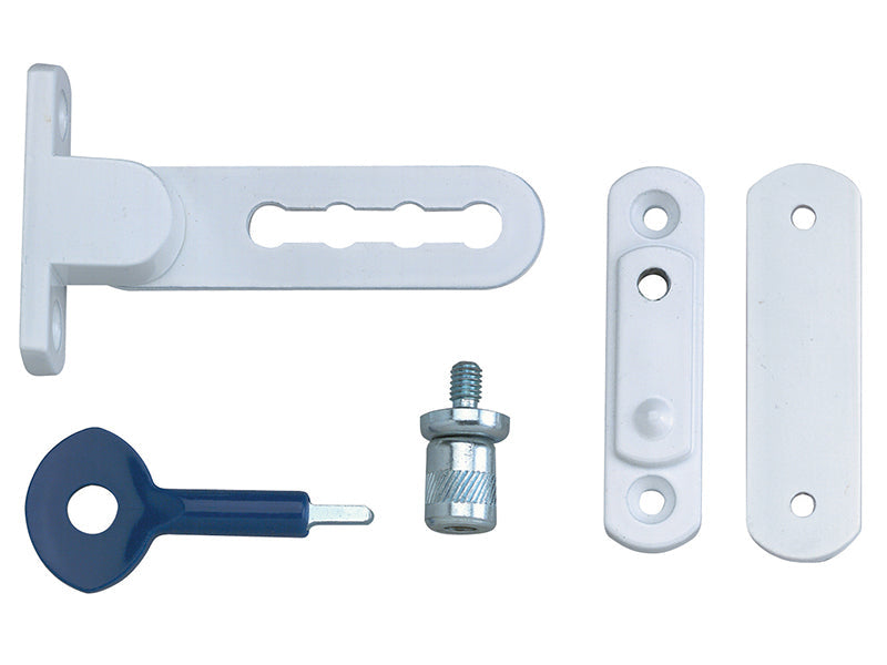 P117 Ventilation Window Lock White Finish Pack of 2, Yale Locks