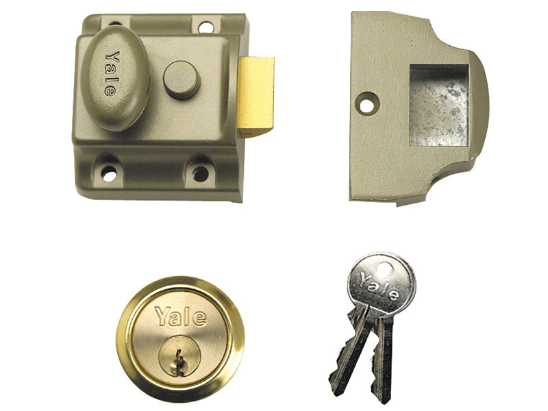 706 Traditional Nightlatch 40mm Backset ENB Finish Box, Yale Locks