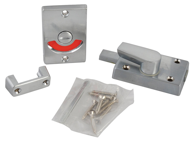 Indicator Bolt for Bathrooms or W.C Doors Satin Chrome P127, Yale Locks