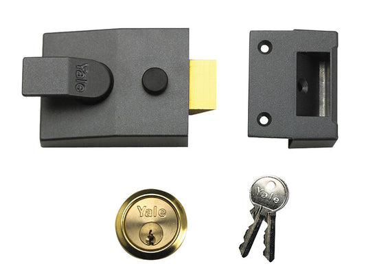 P88 Standard Nightlatch 60mm Backset DMG Finish Visi, Yale Locks