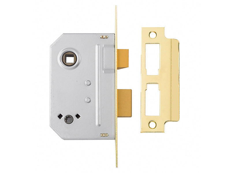 PM236 Bathroom 2 Lever Sashlock Polished Brass 67mm 2.5in, Yale Locks