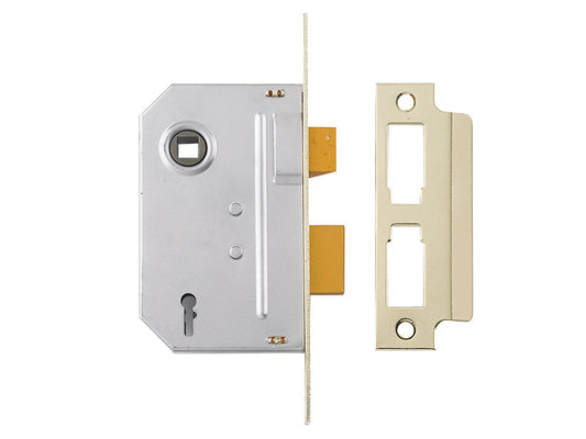 PM320 3 Lever Mortice Sashlock Polished Brass 79mm 3in, Yale Locks