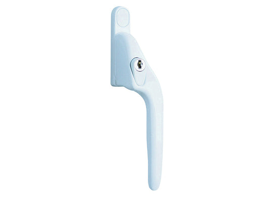 White Offset Locking PVCu Window Handle Right, Yale Locks