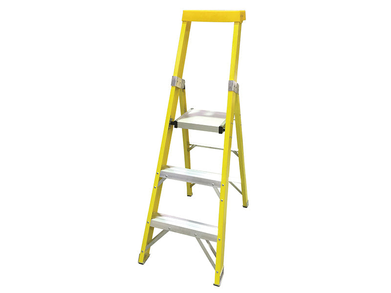 GRP Platform Steps, Platform Height 0.82m 3 Rungs, Zarges