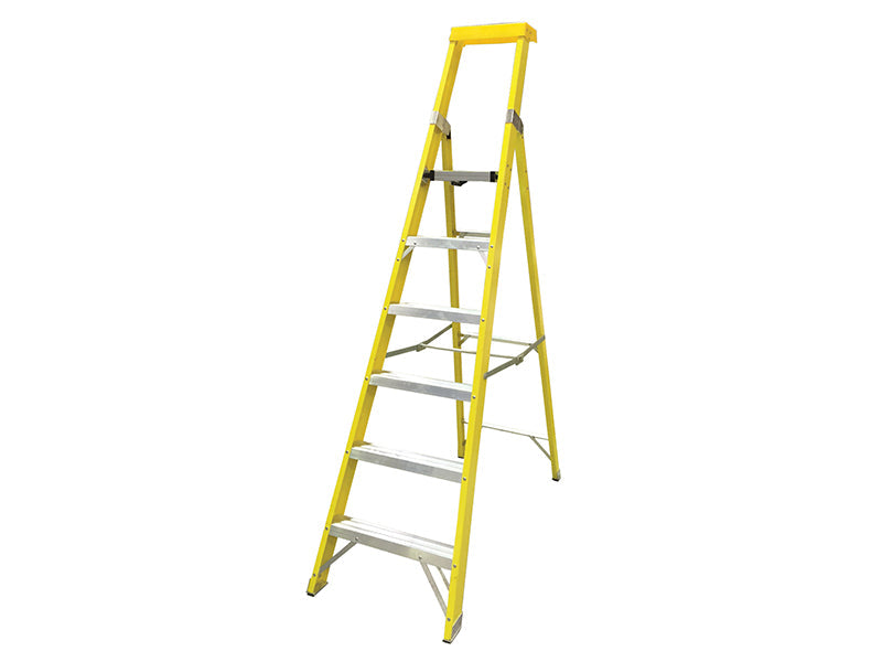 GRP Platform Steps, Platform Height 1.41m 6 Rungs, Zarges