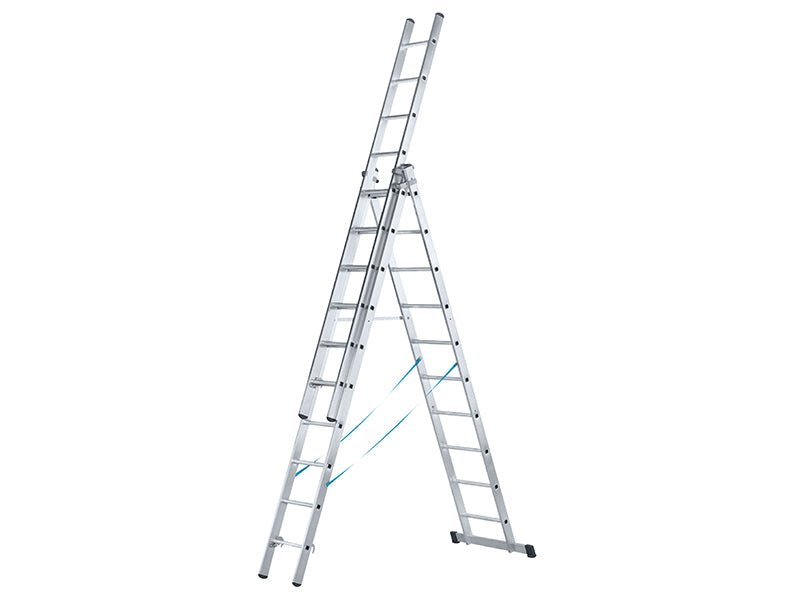 Skymaster Trade Combination Ladder 3-Part 3 x 7 Rungs, Zarges