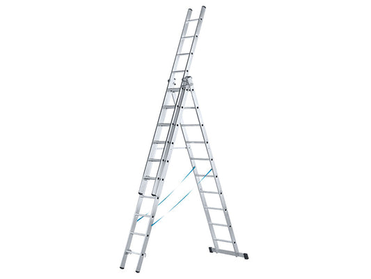 Skymaster Trade Combination Ladder 3-Part 3 x 7 Rungs, Zarges