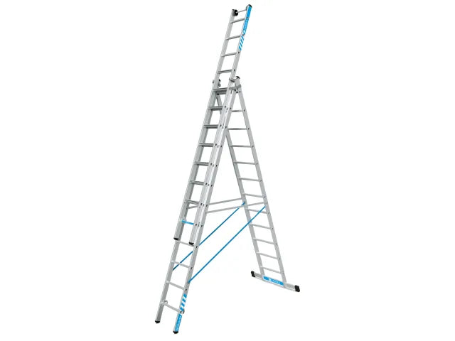 Skymaster Plus X Combination Ladder 3-Part 3 x 12 Rungs, Zarges