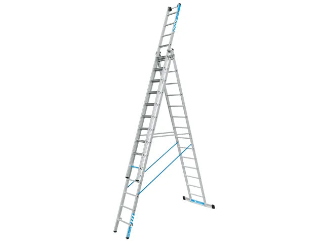 Skymaster Plus X Combination Ladder 3-Part 3 x 14 Rungs, Zarges