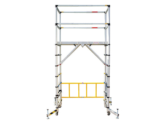 TT002 Teletower Aluminium Telescopic Scaffold Tower with Toeboards, Zarges