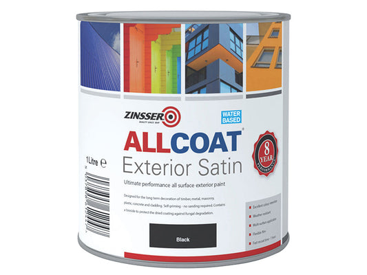 AllCoat® Exterior Black 1 litre, Zinsser