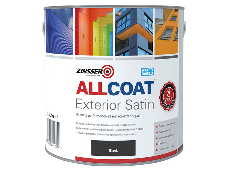 AllCoat® Exterior Black 2.5 litre, Zinsser