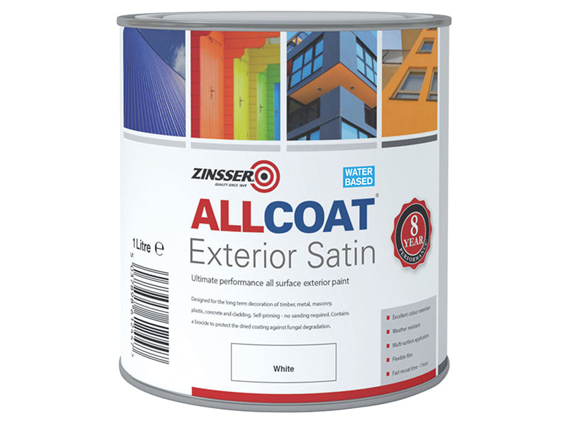 AllCoat® Exterior White 1 litre, Zinsser