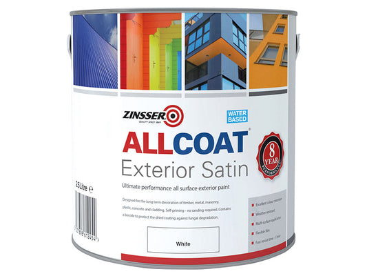 AllCoat® Exterior White 2.5 litre, Zinsser