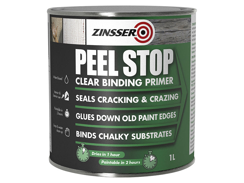 Peel Stop® Clear Binding Primer Paint 1 litre, Zinsser