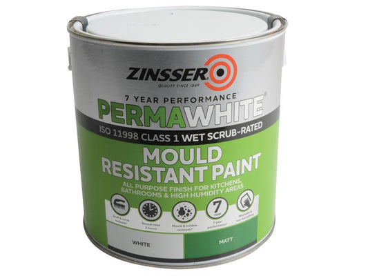 Perma-White® Interior Paint Matt 2.5 litre, Zinsser