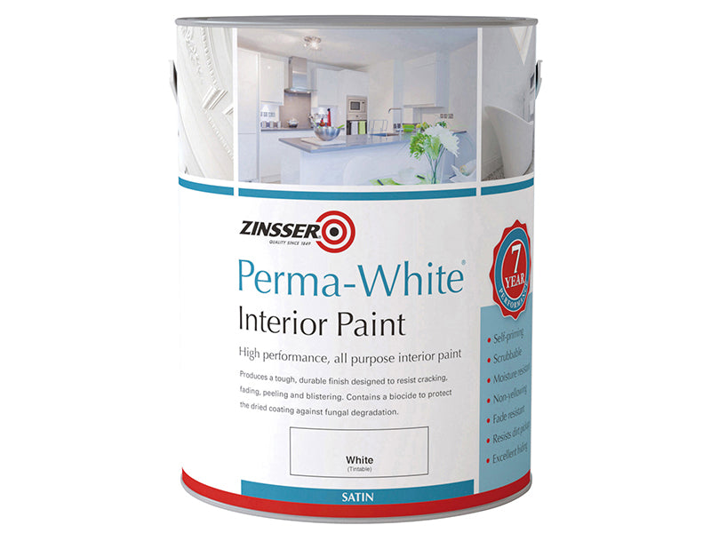 Perma-White® Interior Paint Satin 2.5 litre, Zinsser