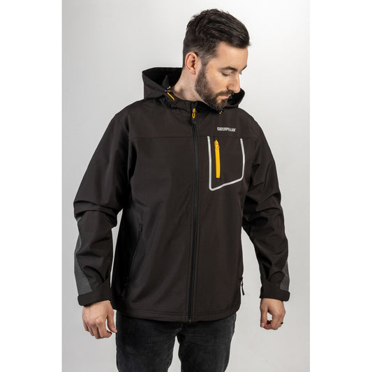 Capstone Hooded Soft Shell Jacket, Caterpillar