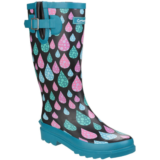 Burghley Waterproof Pull On Wellington Boot, Cotswold