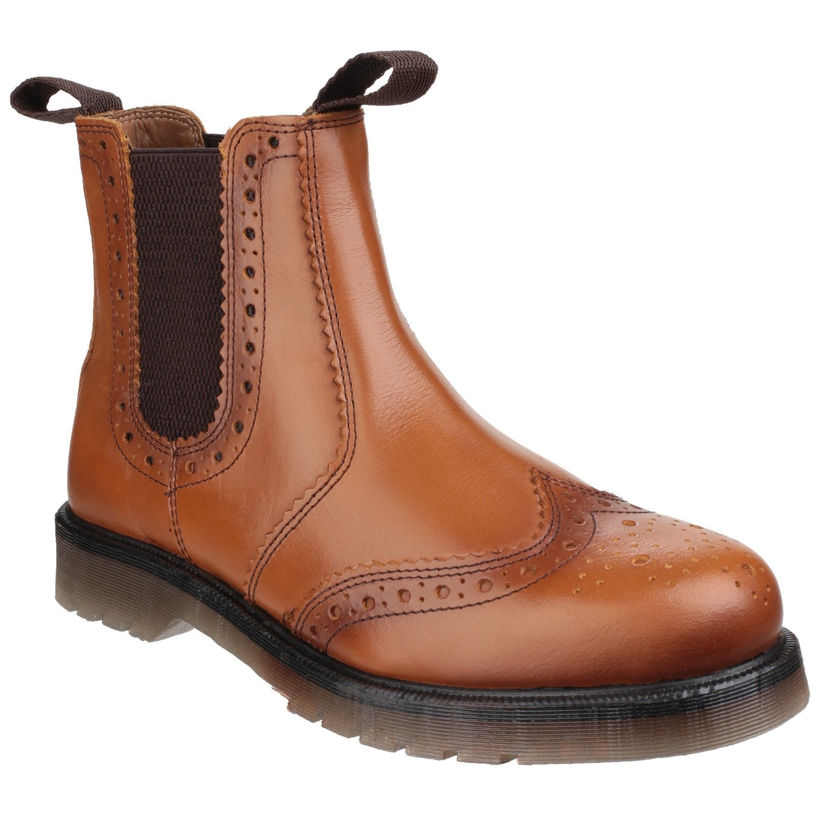 Dalby Pull On Brogue Boot, Amblers