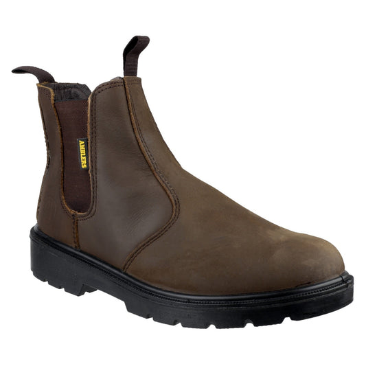 FS128 Hardwearing Pull On Safety Dealer Boot, Amblers Safety