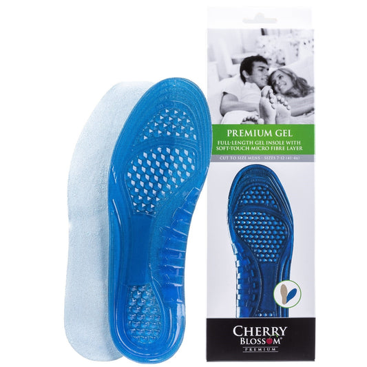 Premium Gel Mens Insoles, Cherry Blossom