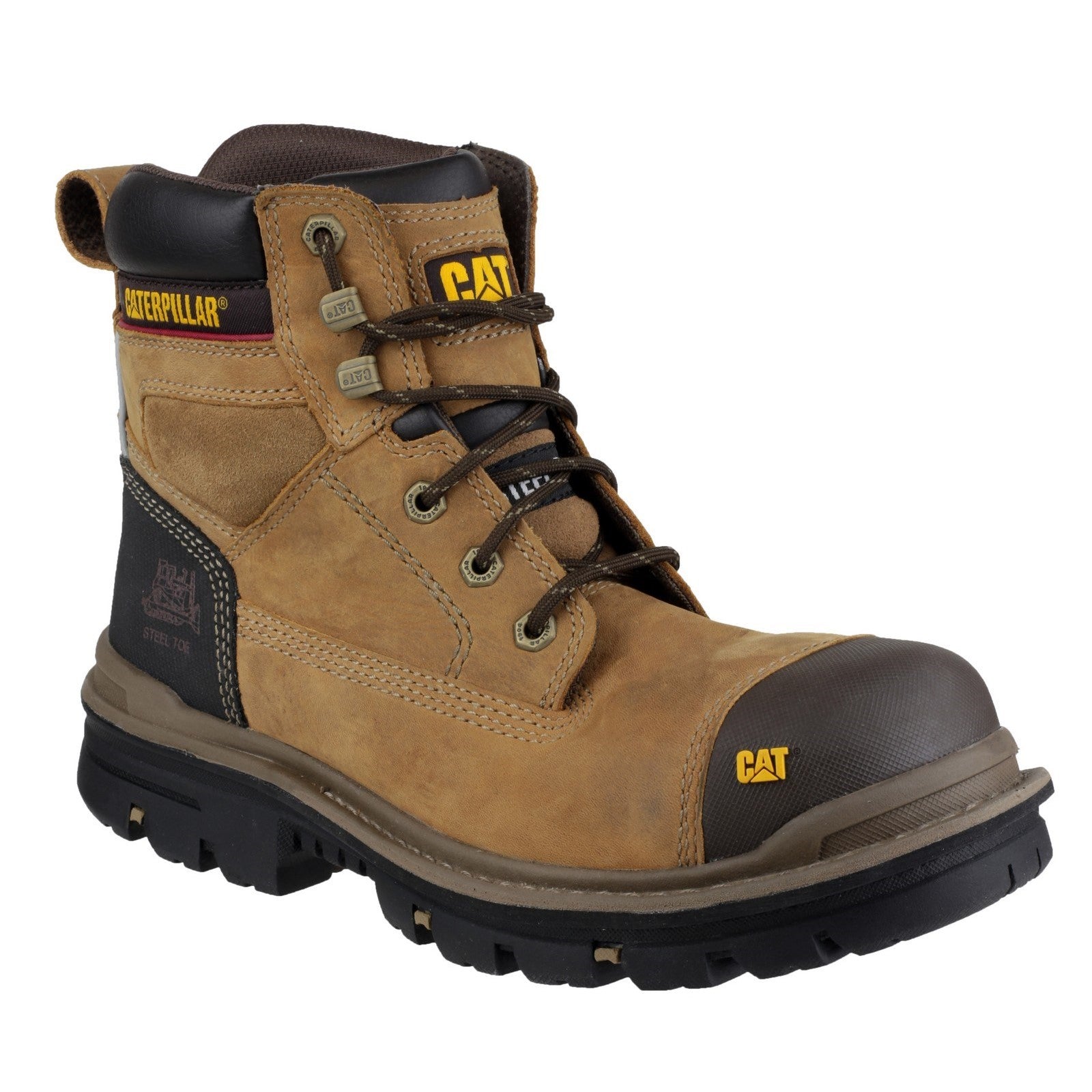 Gravel 6" Safety Boot, Caterpillar