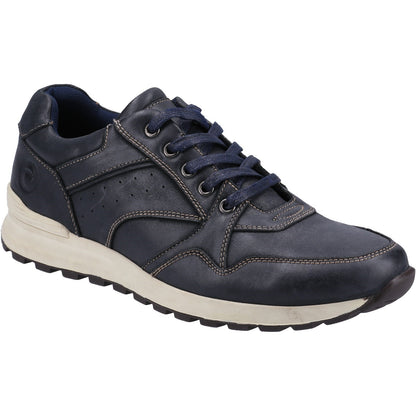 Epney Leather Lace Trainer, Cotswold