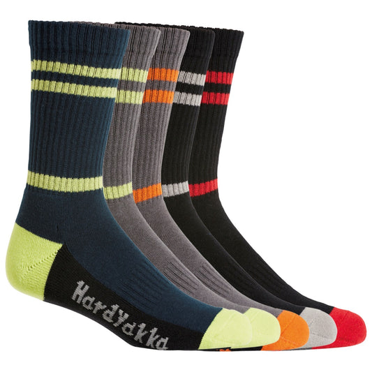 Crew Five Pack Worksock, Hard Yakka