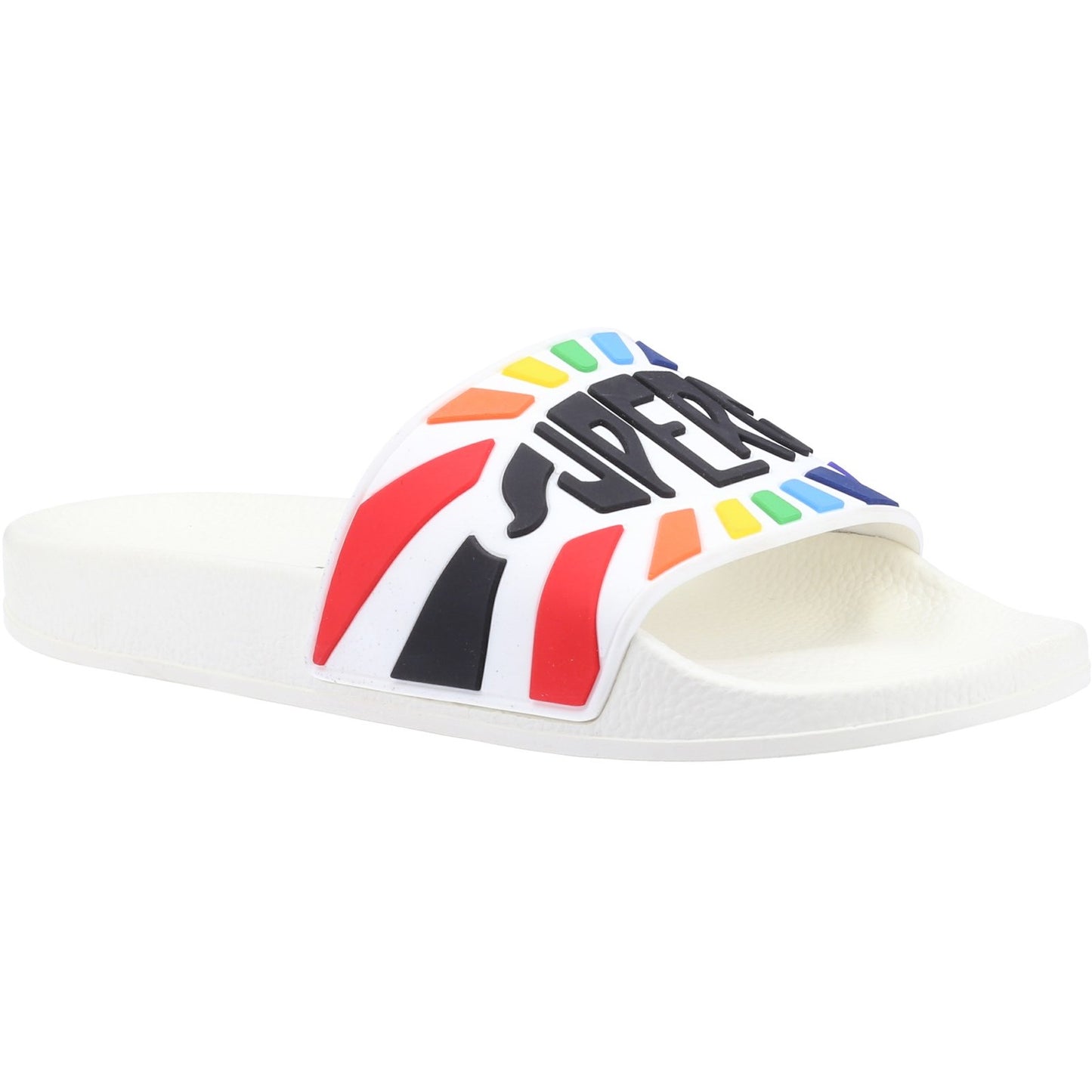 Slide Multicolour Logo Sandals, Superga