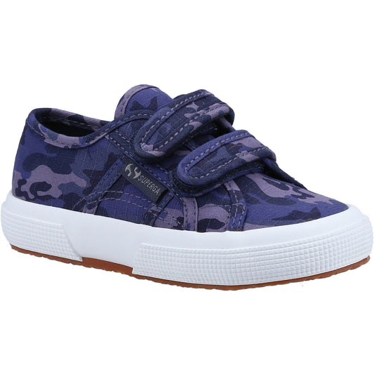 2750 Kids Straps Camo Ripstop Trainer, Superga