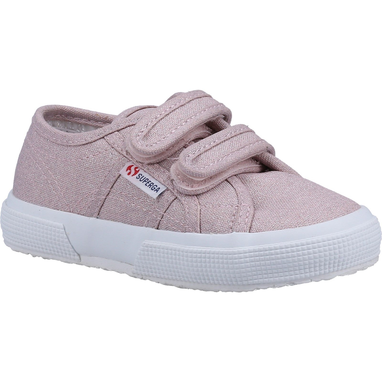 2750 Kids Straps Glitter Canvas Trainer, Superga