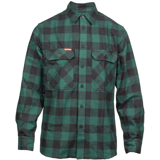 Long Sleeve Check Flannel Shirt, Hard Yakka