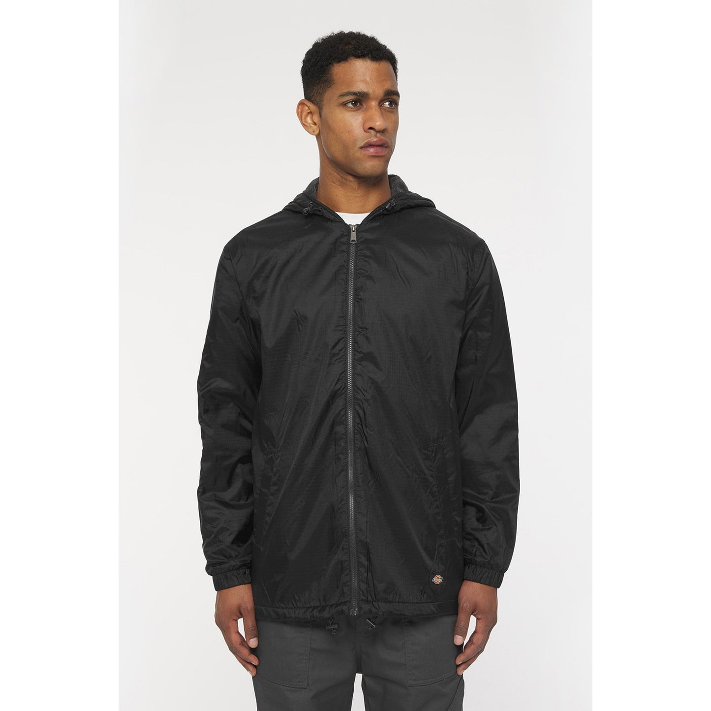 Fleece Lined Nylon Hooded Jacket, Dickies