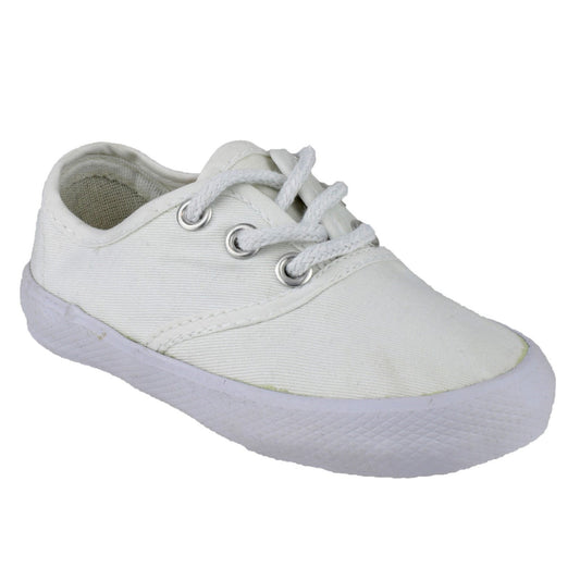 Mirak GB Plimsolls White Small, Group Five